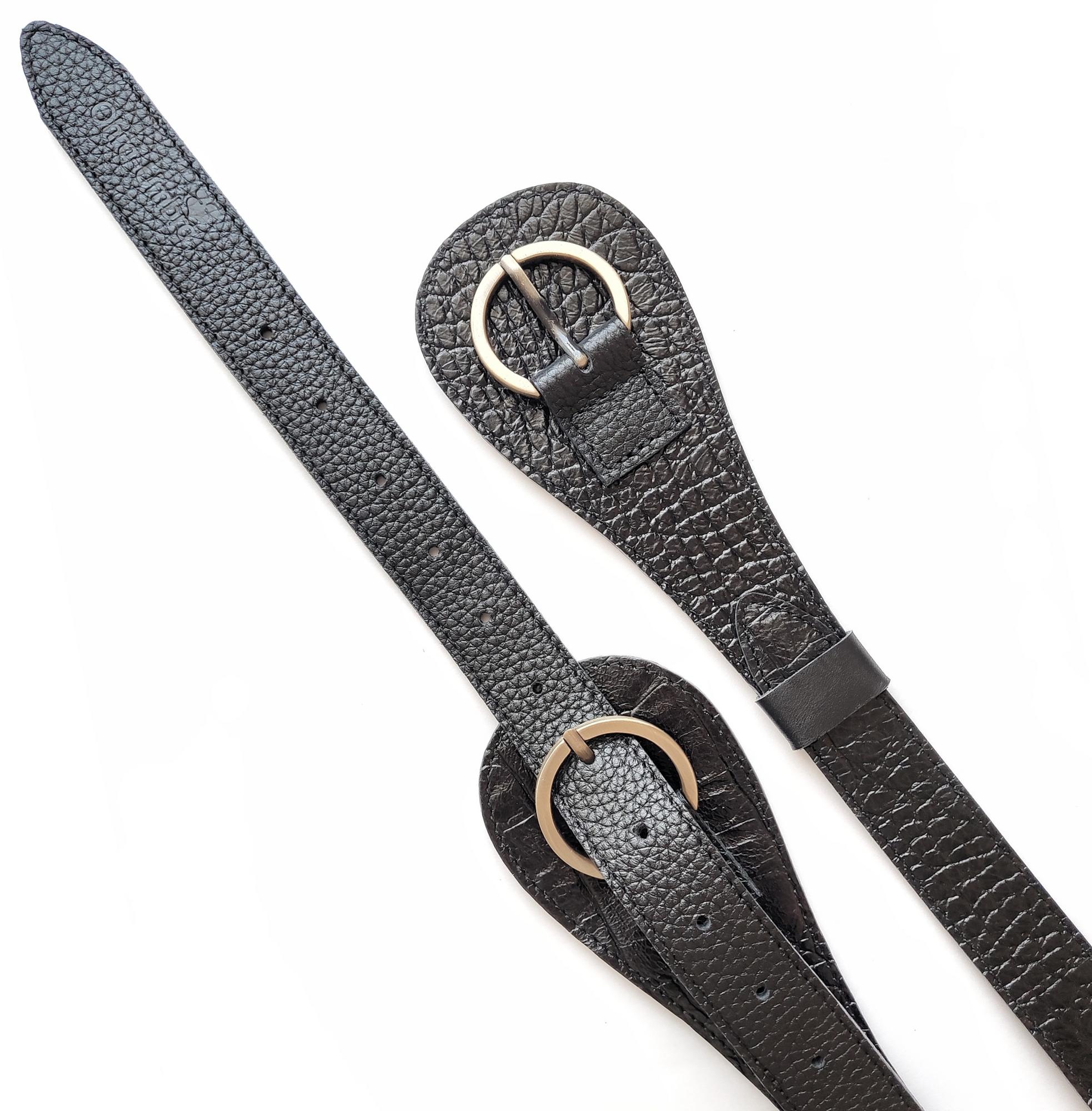 Ремень ДУГЛАС Чёрный кроко + Чёрный
