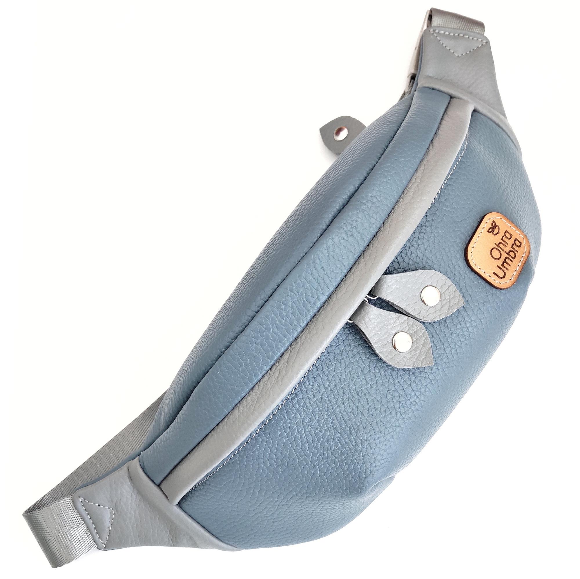 Сумка ЛИССАБОН джинсовый + серый жемчуг