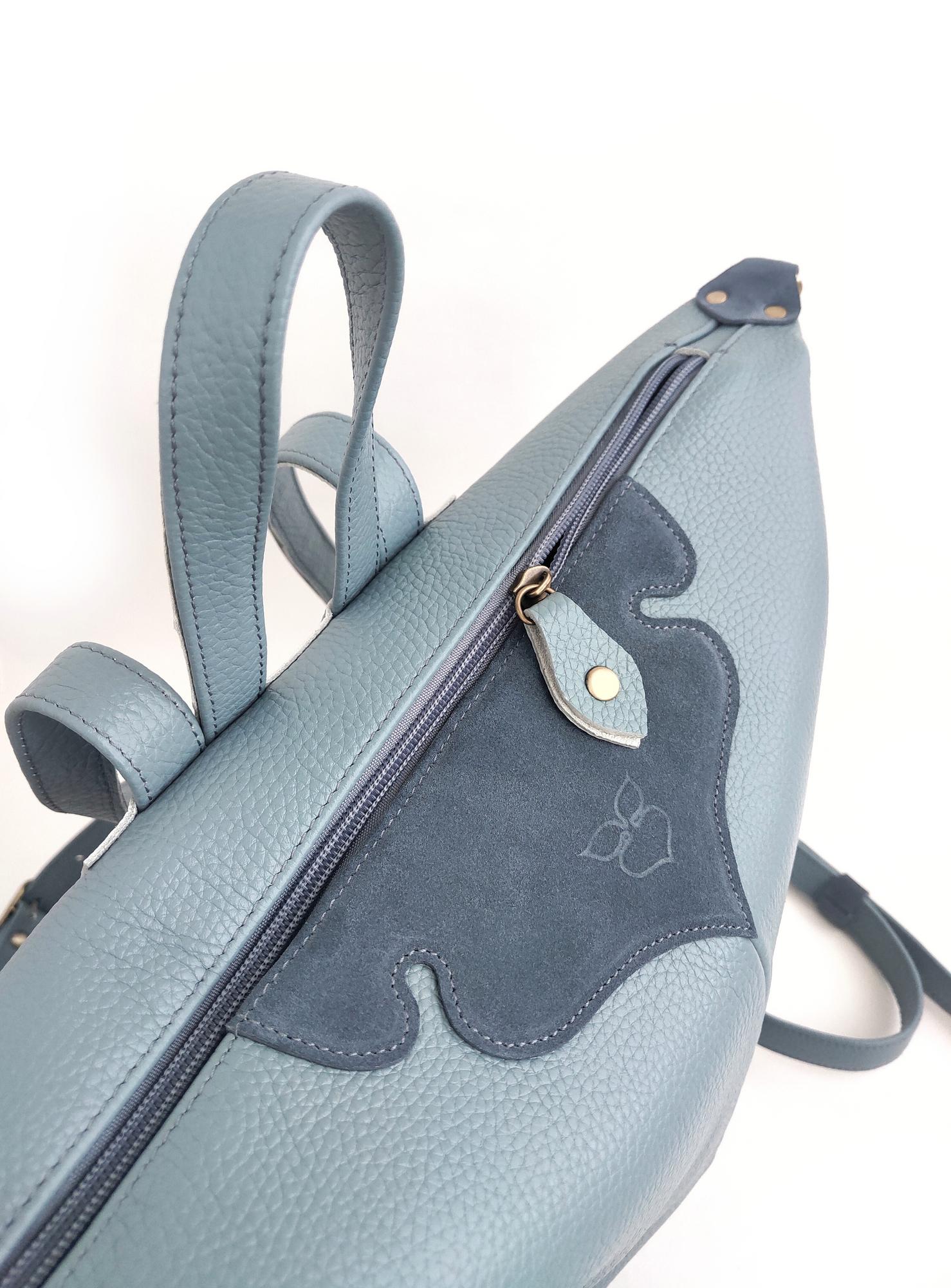 Рюкзак ТУЛОН небесный + джинсовый