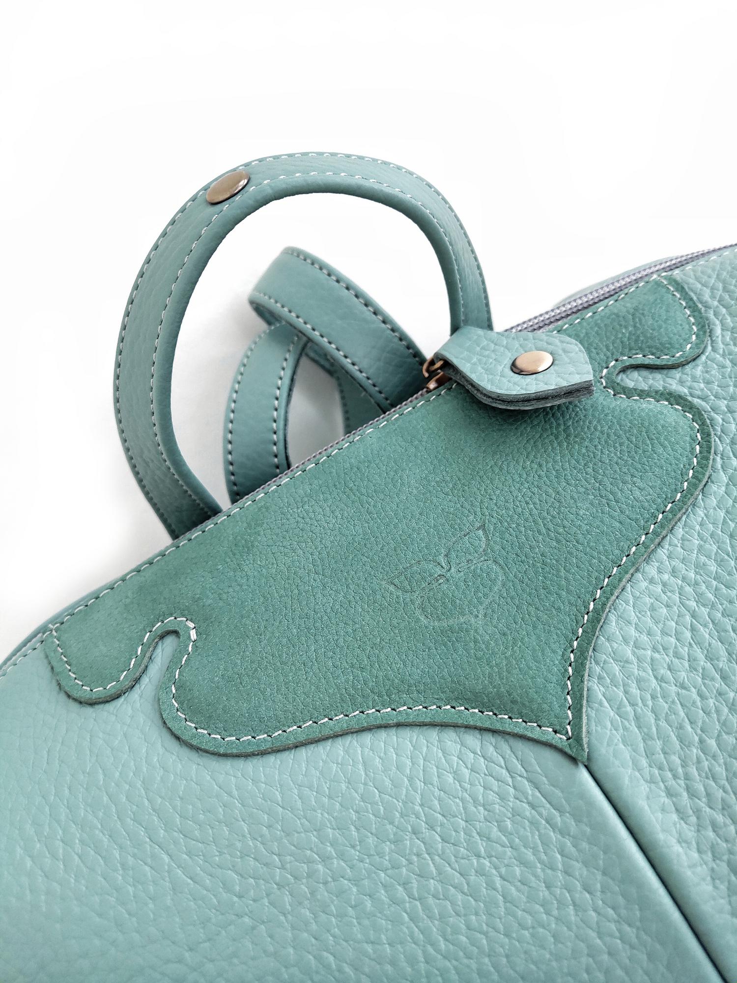 Рюкзак ТУЛОН пыльно-мятный + малахит