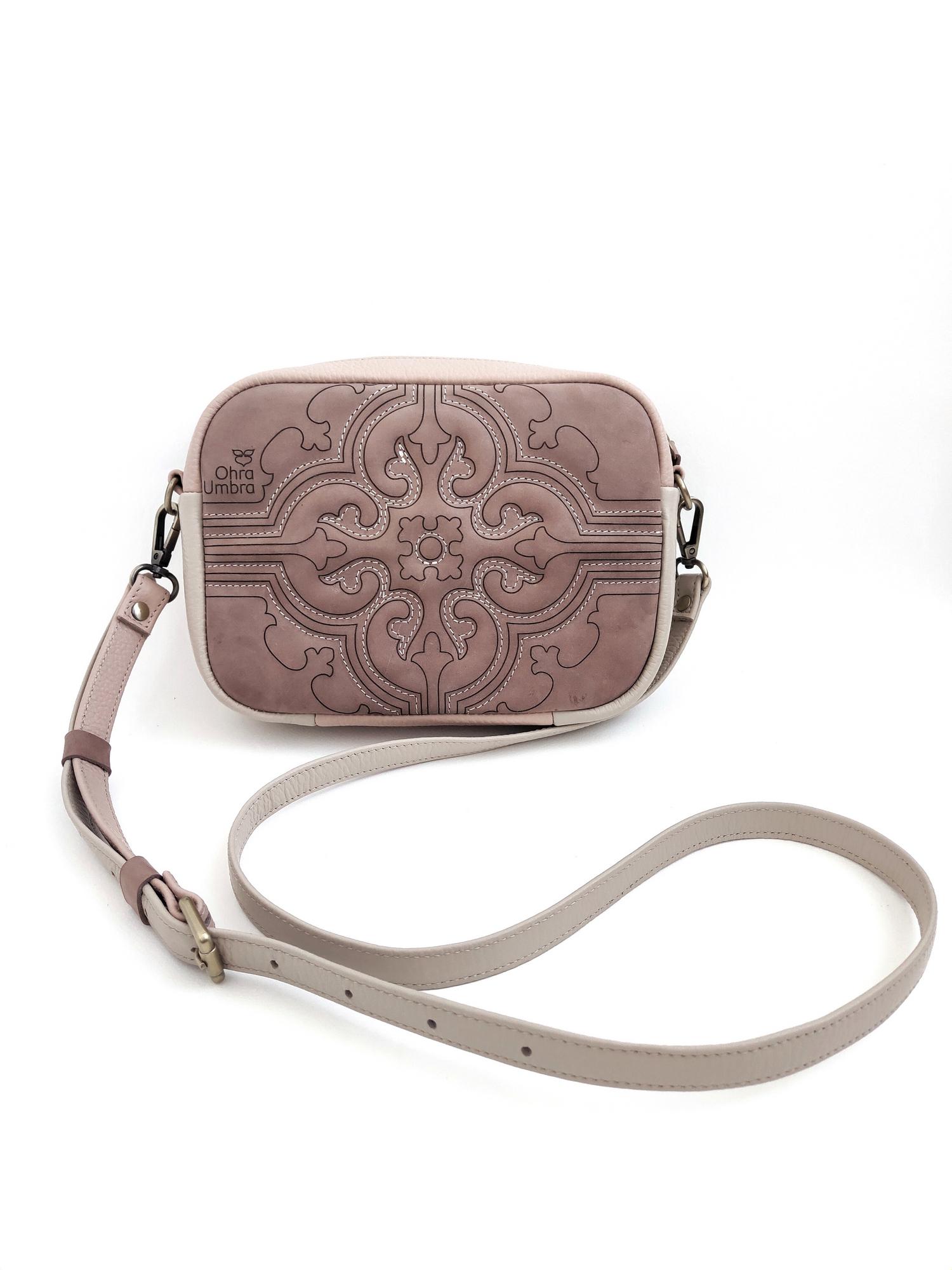 Сумка СЕВИЛЬЯ пыльно-лиловый + тофу + розовая пудра