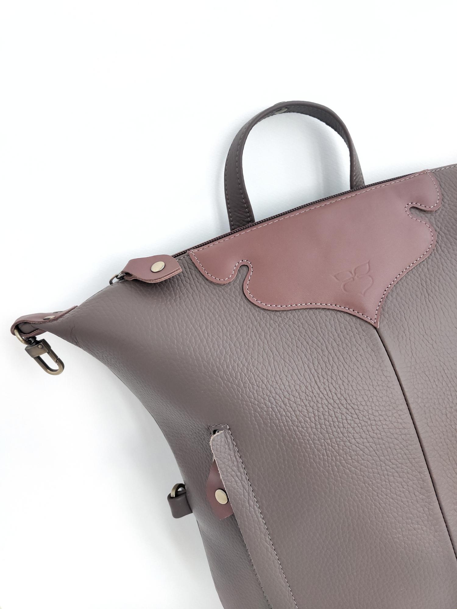 Рюкзак ТУЛОН капучино + розовый каштан