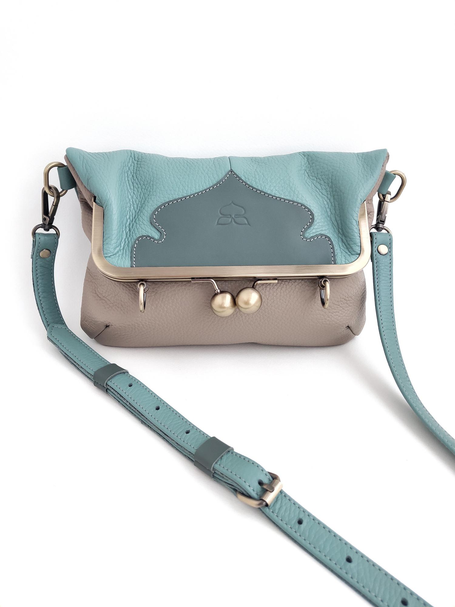 Сумка ДИЖОН пыльная мята + лён + полынь