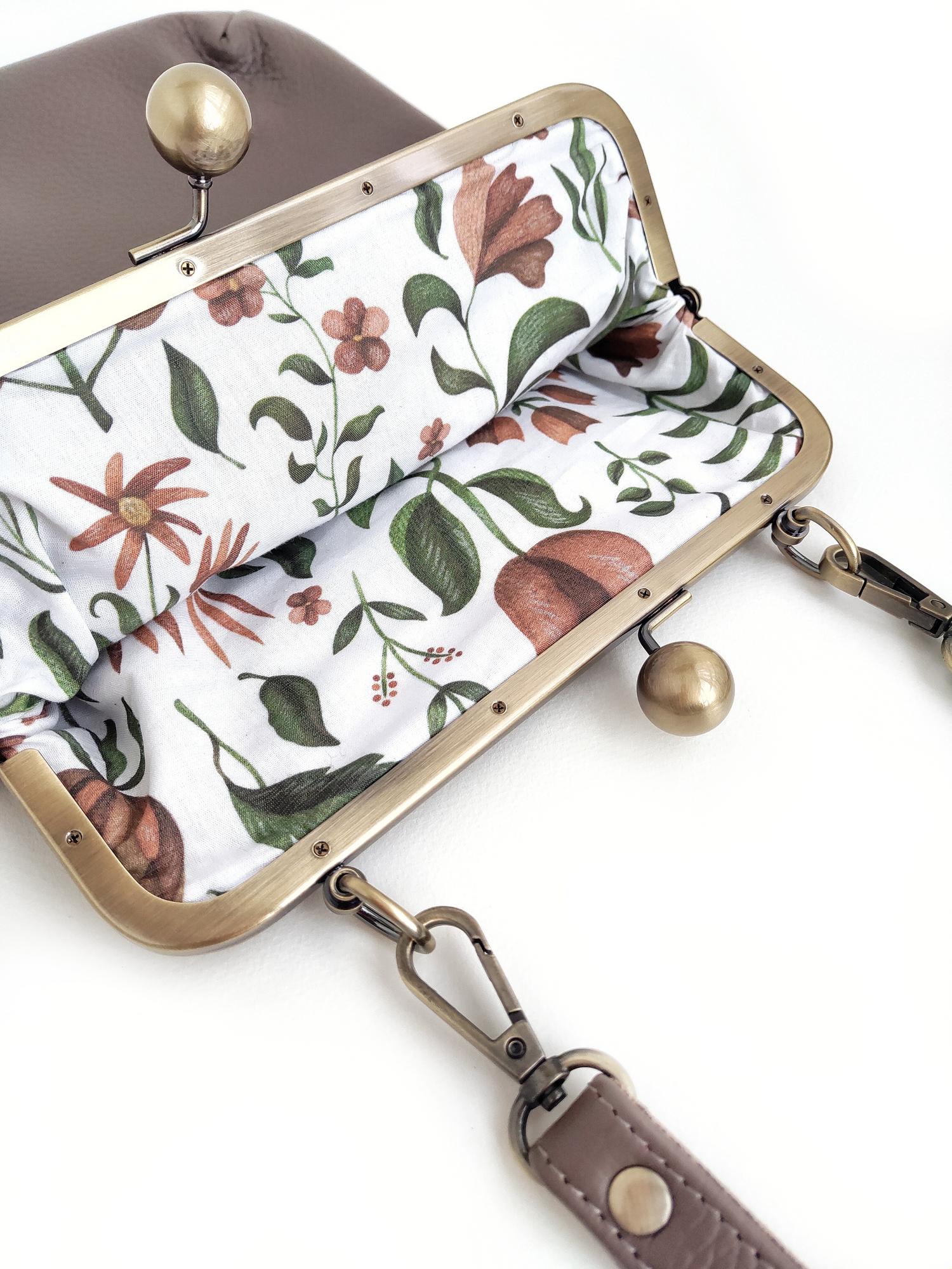 Сумка ДИЖОН капучино + каштан