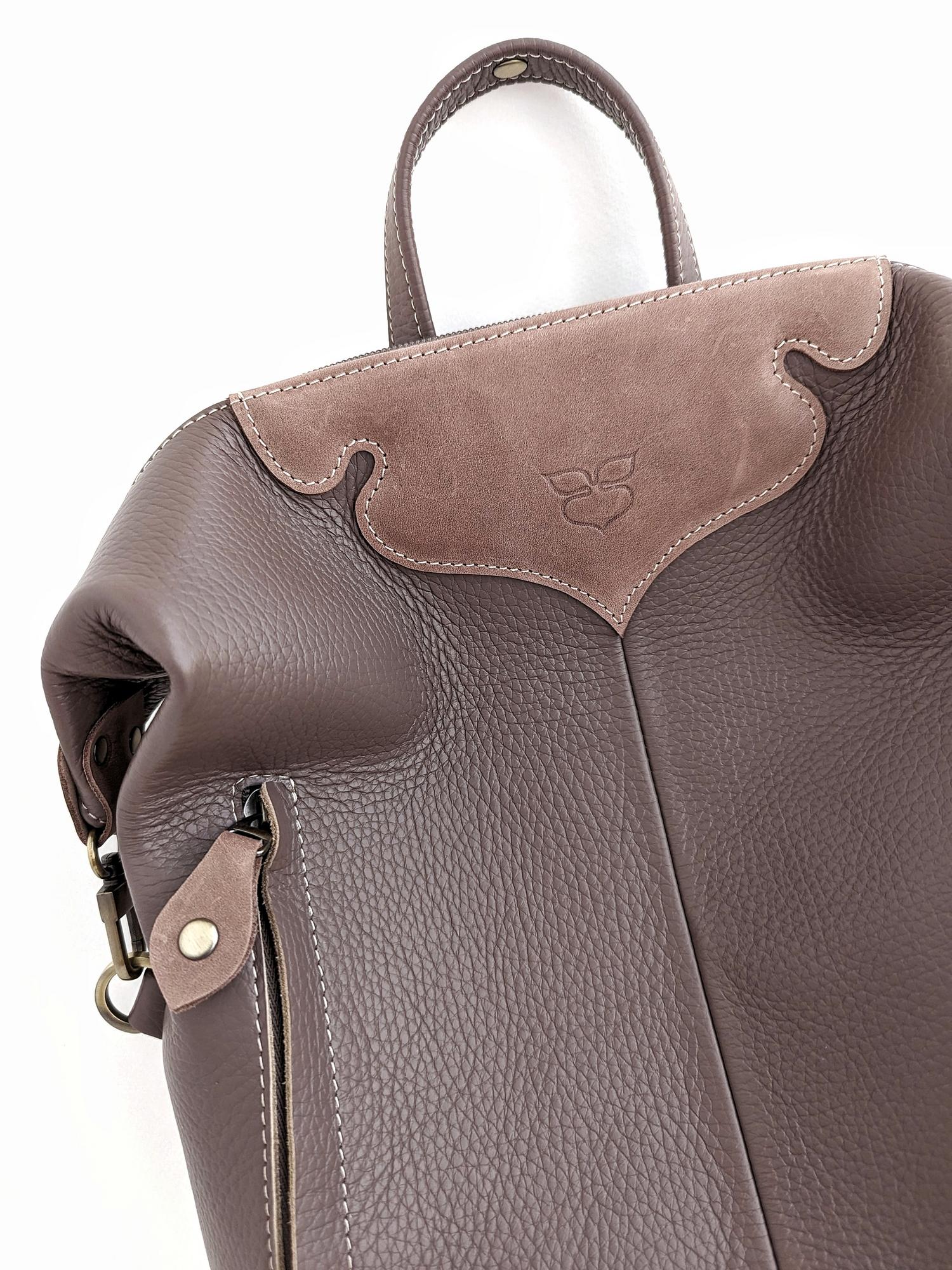 Рюкзак ТУЛОН капучино + пыльно-лиловый