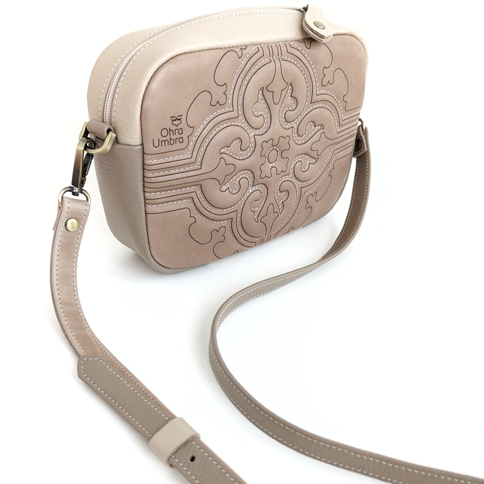 Сумка СЕВИЛЬЯ тофу + персиковая косточка + лён