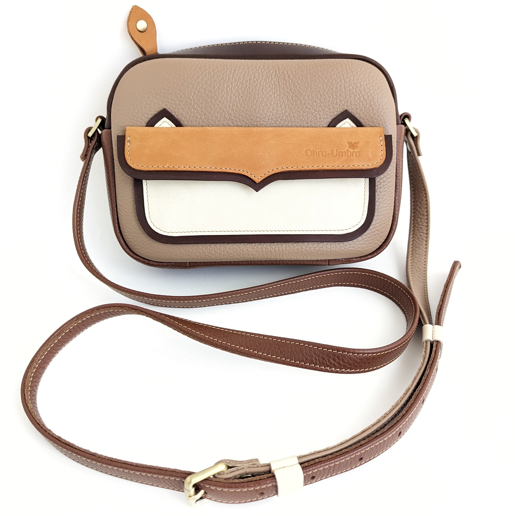 Сумка КИОТО мокрый песок + молочный + карамель + шоколад + орех