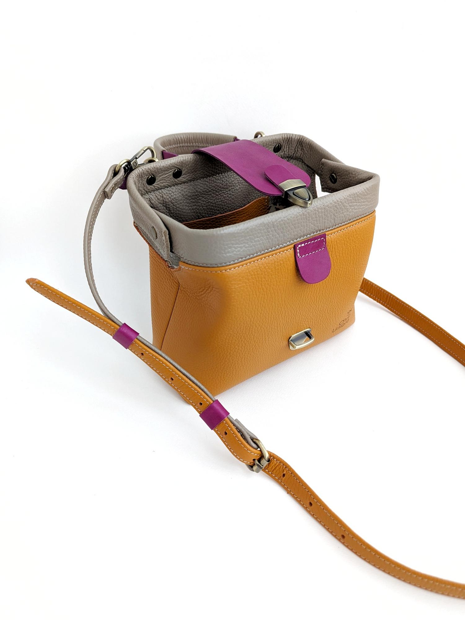 Саквояж ЛИМОЖ тыква + лён + фиалка