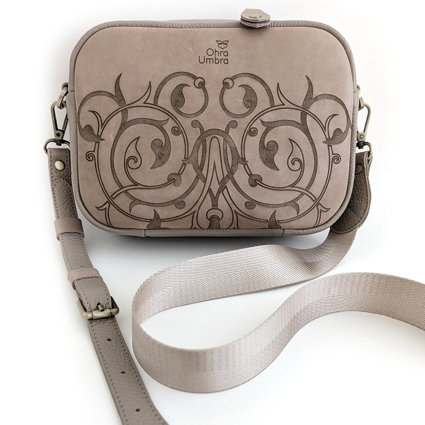 Сумка ФЛОРЕНЦИЯ лён + персиковая косточка