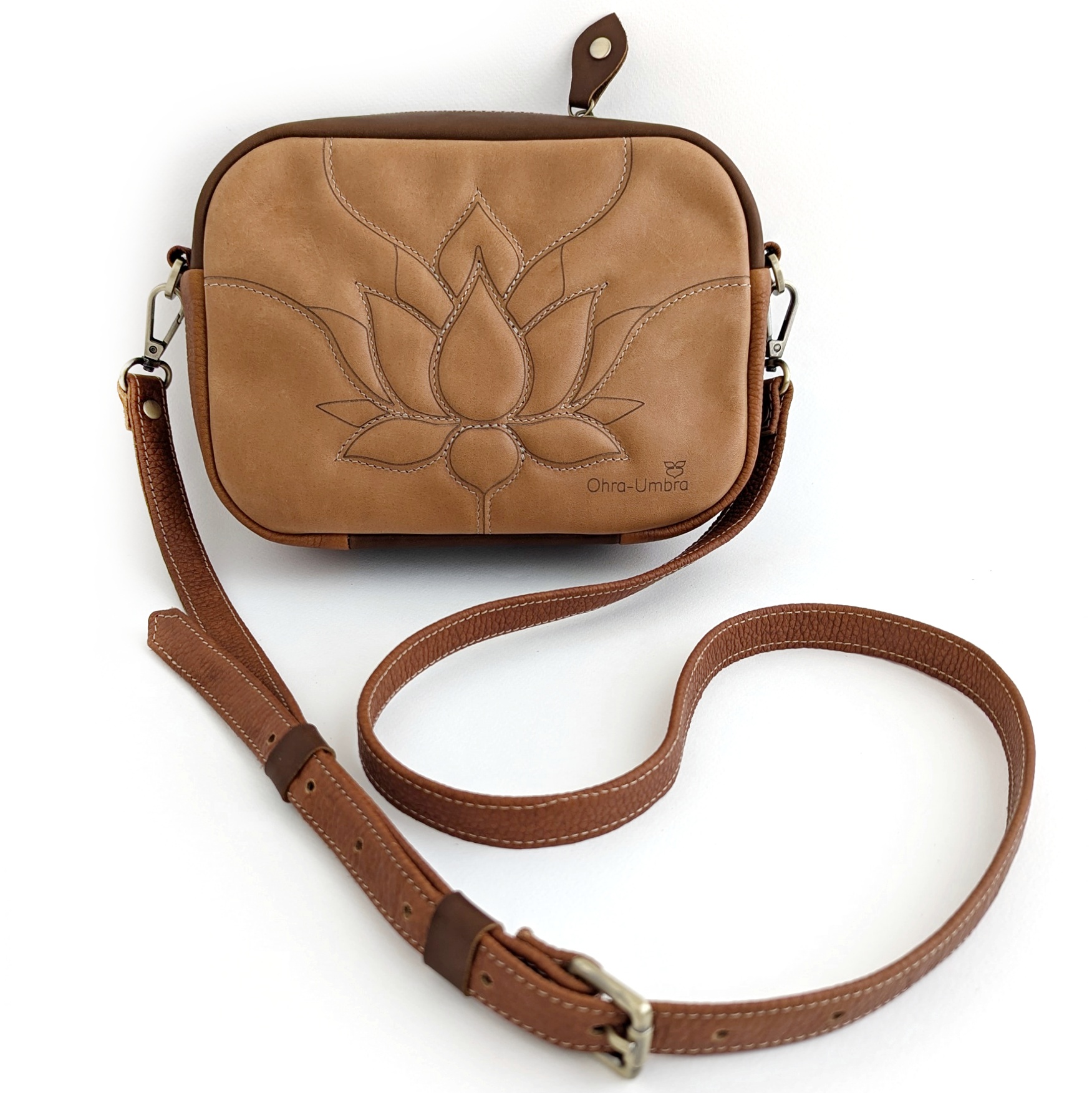 Сумка СИНГАПУР карамель + медь + шоколад