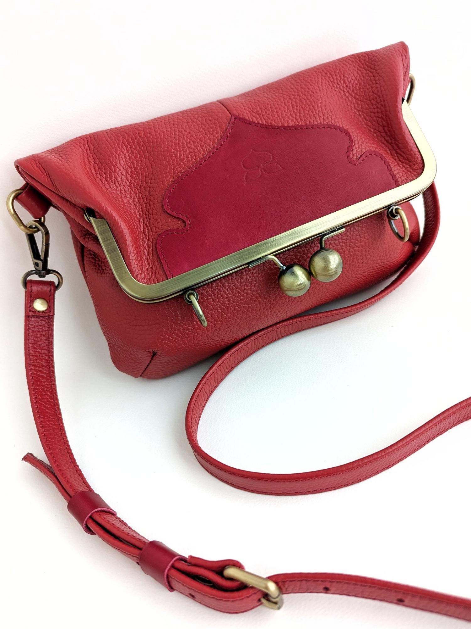 Сумка ДИЖОН томат + брусника