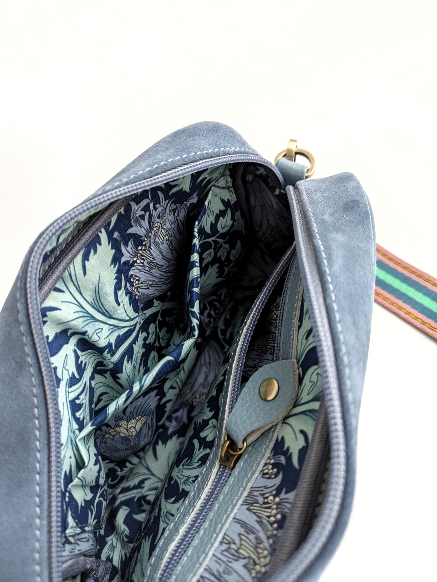 Сумка ФЛОРЕНЦИЯ джинсовый + небесный