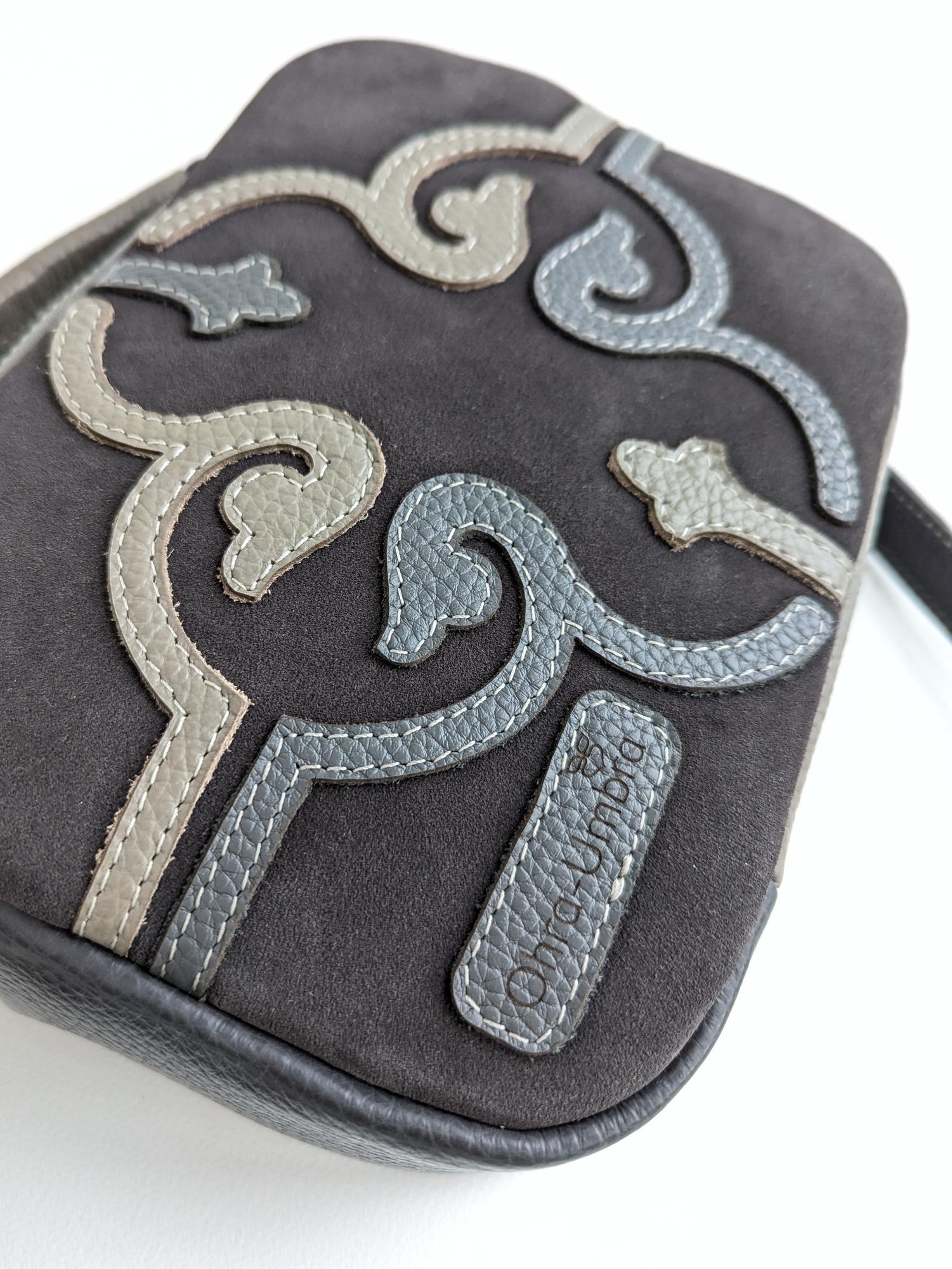 Сумка ТОСКАНА графит + земля + серый слон + поребрик