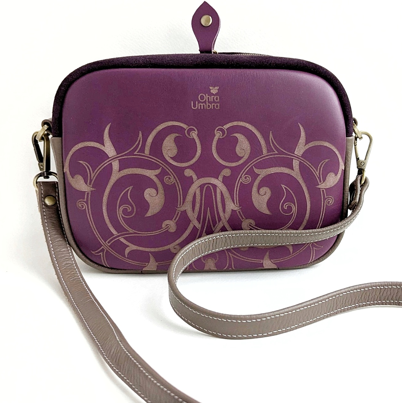 Сумка ФЛОРЕНЦИЯ сирень + инжир + капучино