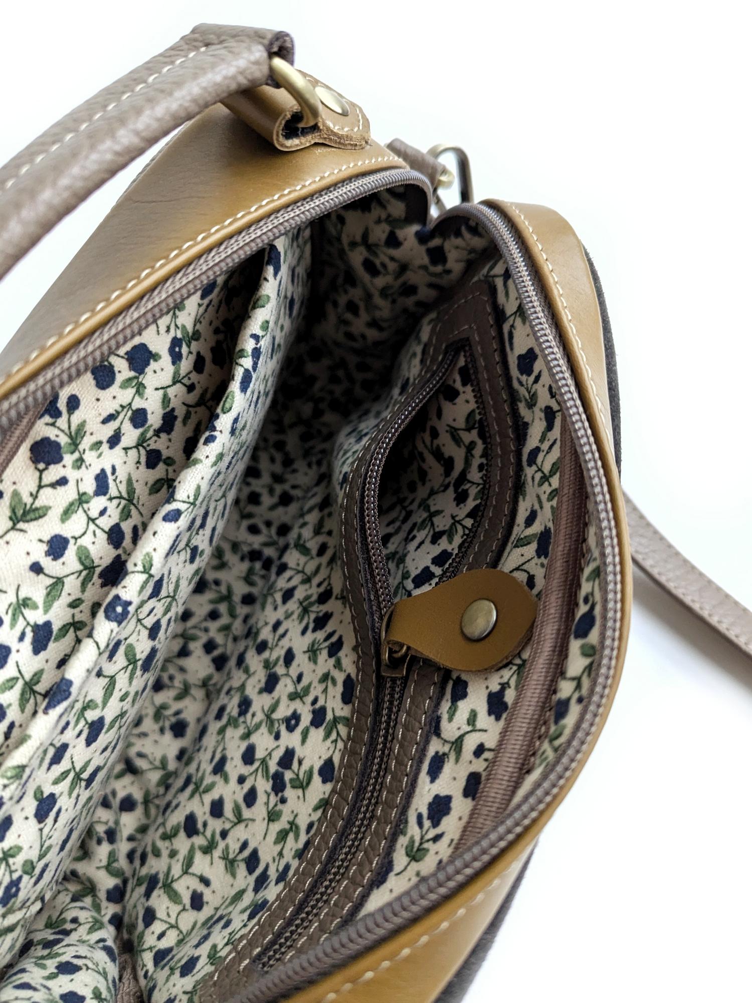 Сумка ТОСКАНА жёлудь + болото + капучино