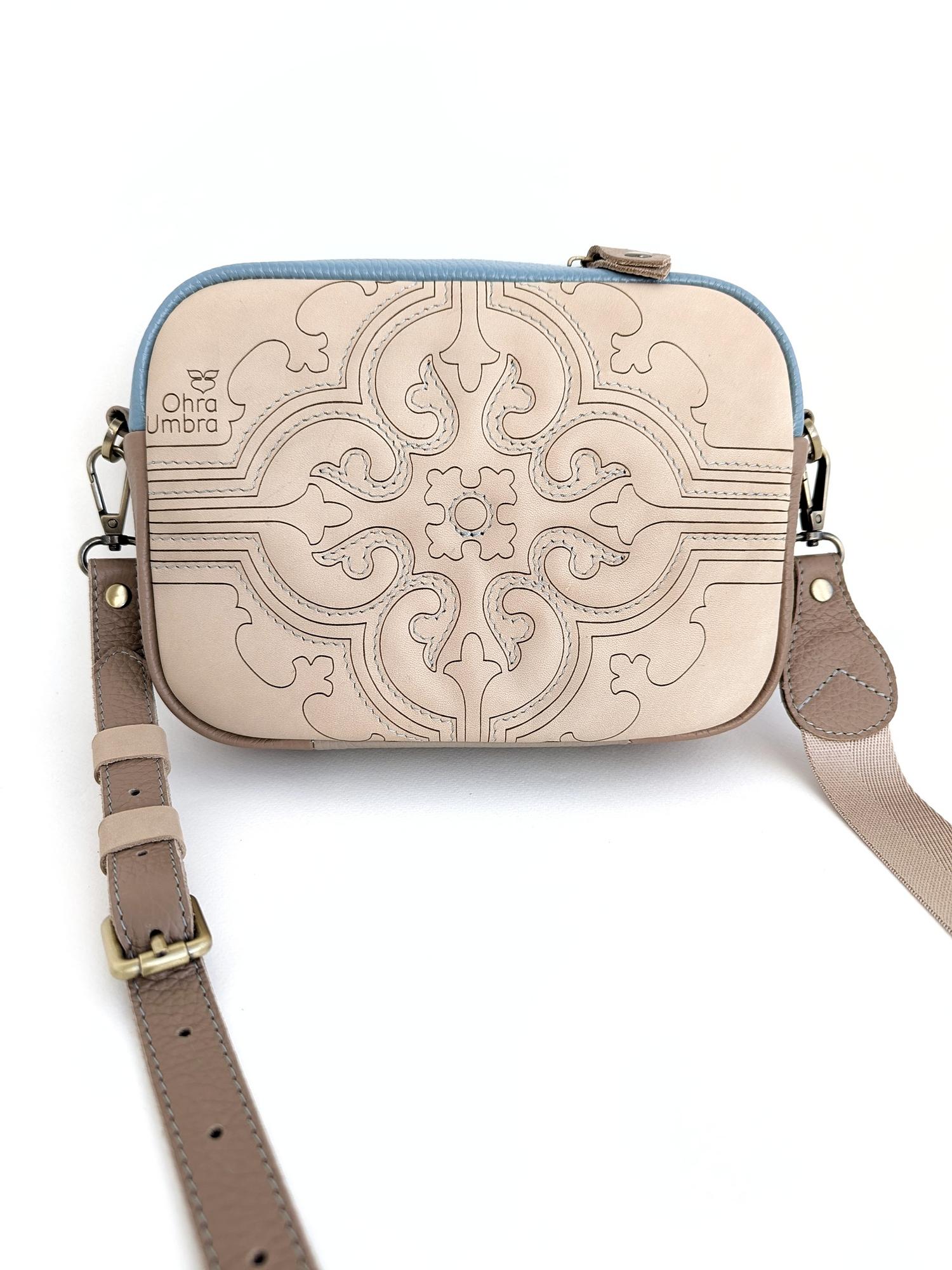 Сумка СЕВИЛЬЯ тесто + небесный + песок + лён