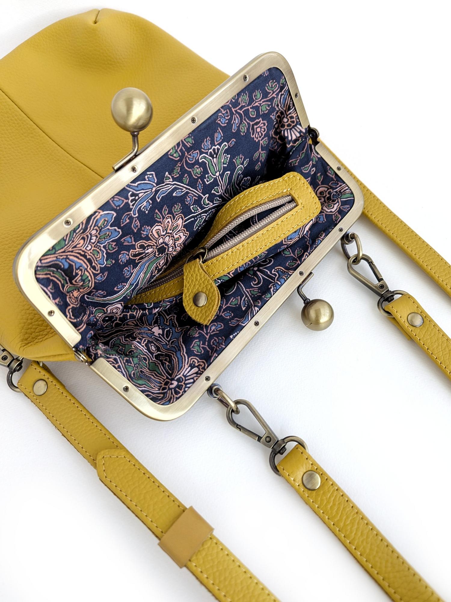 Сумка ДИЖОН светлая горчица