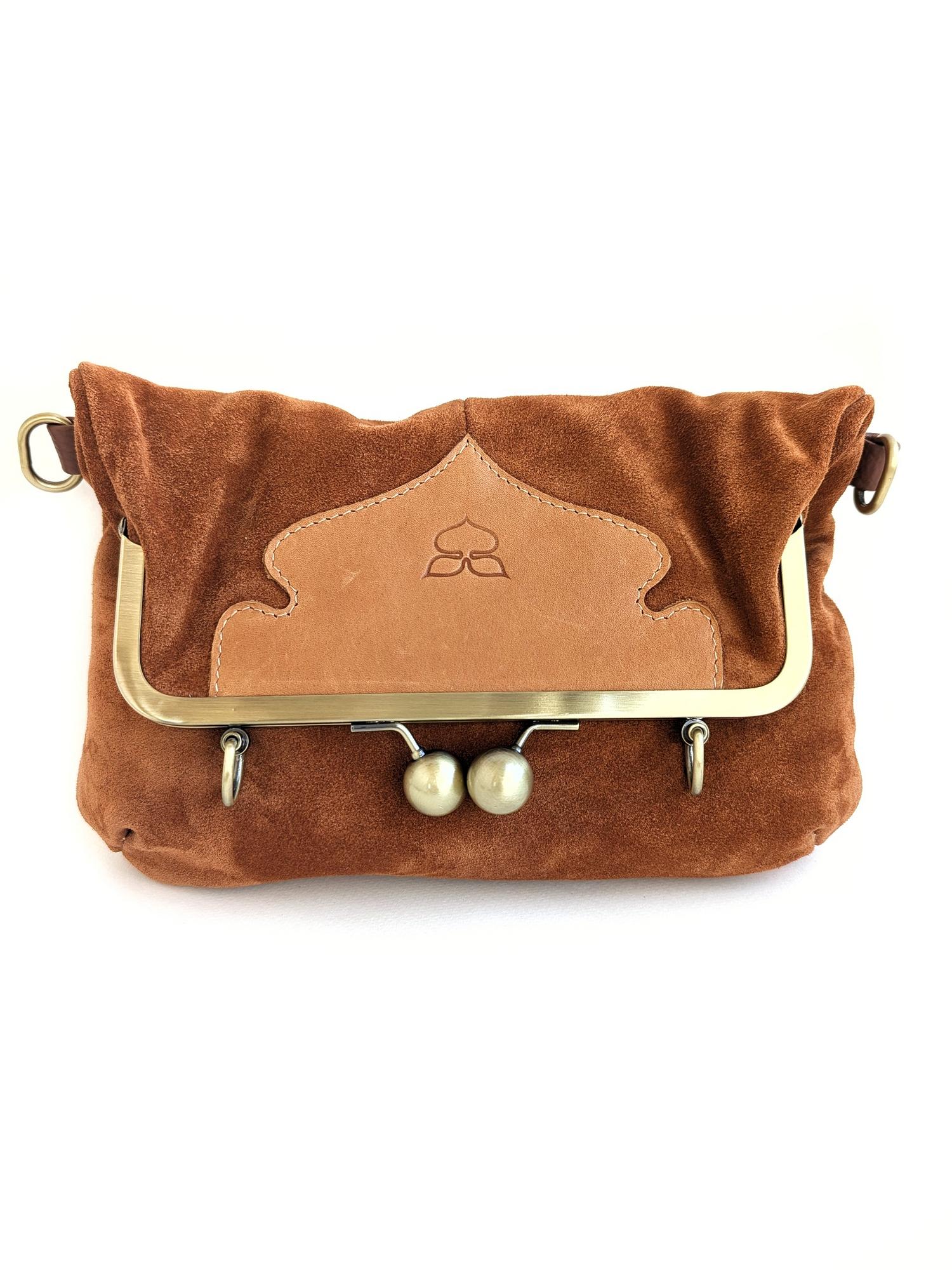 Сумка ДИЖОН медь + карамель (замша)