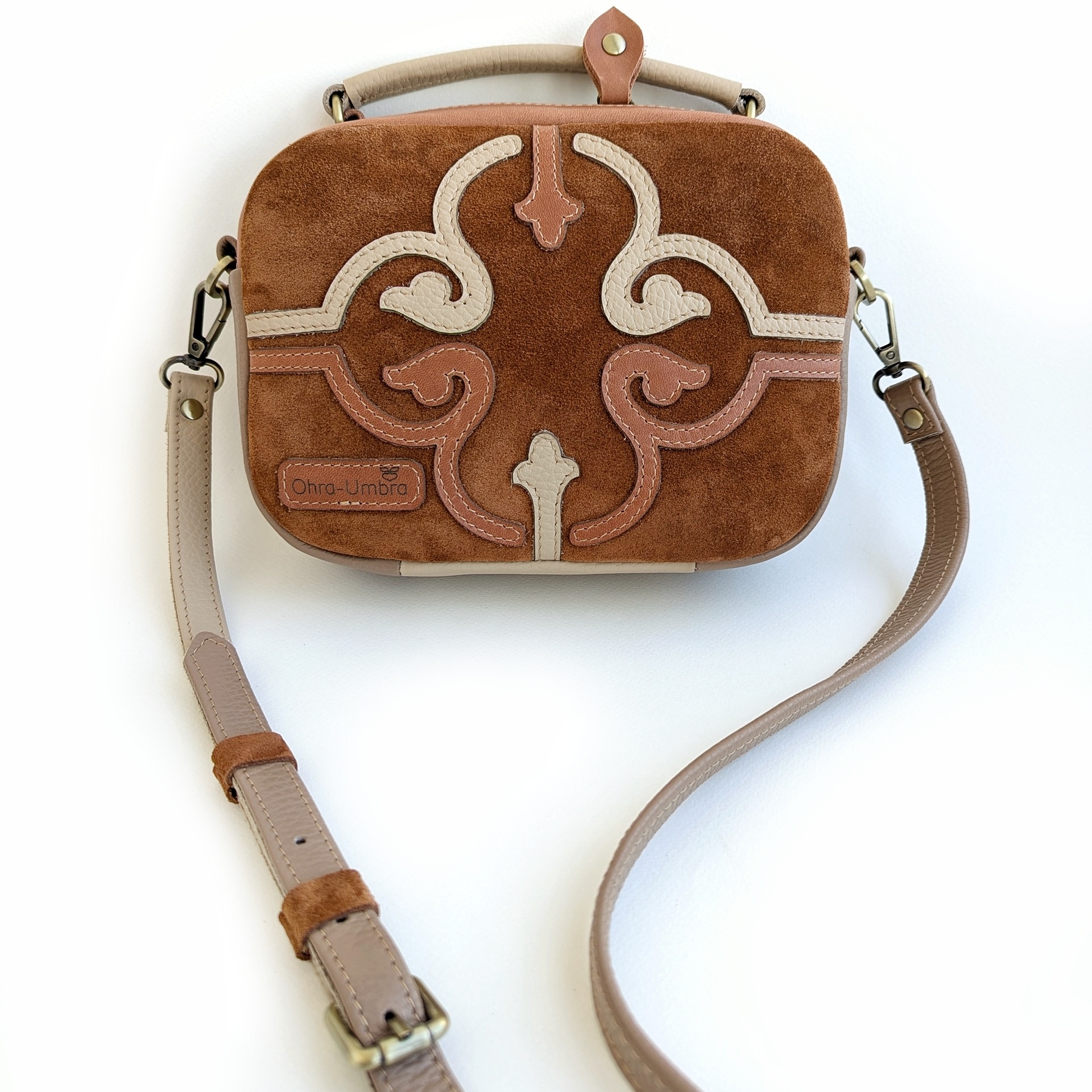 Сумка ТОСКАНА медь + терракота + тофу + песок