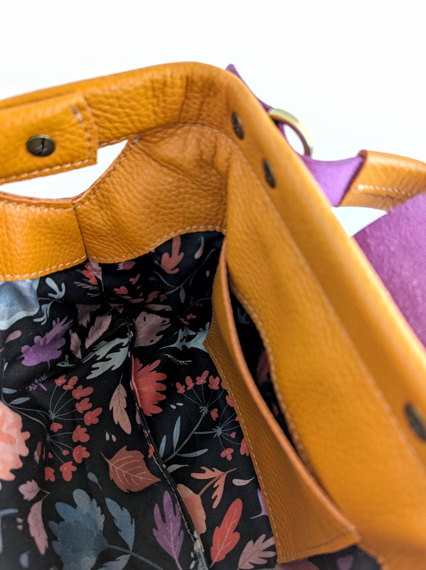 Саквояж ЛИМОЖ тыква + фиалка