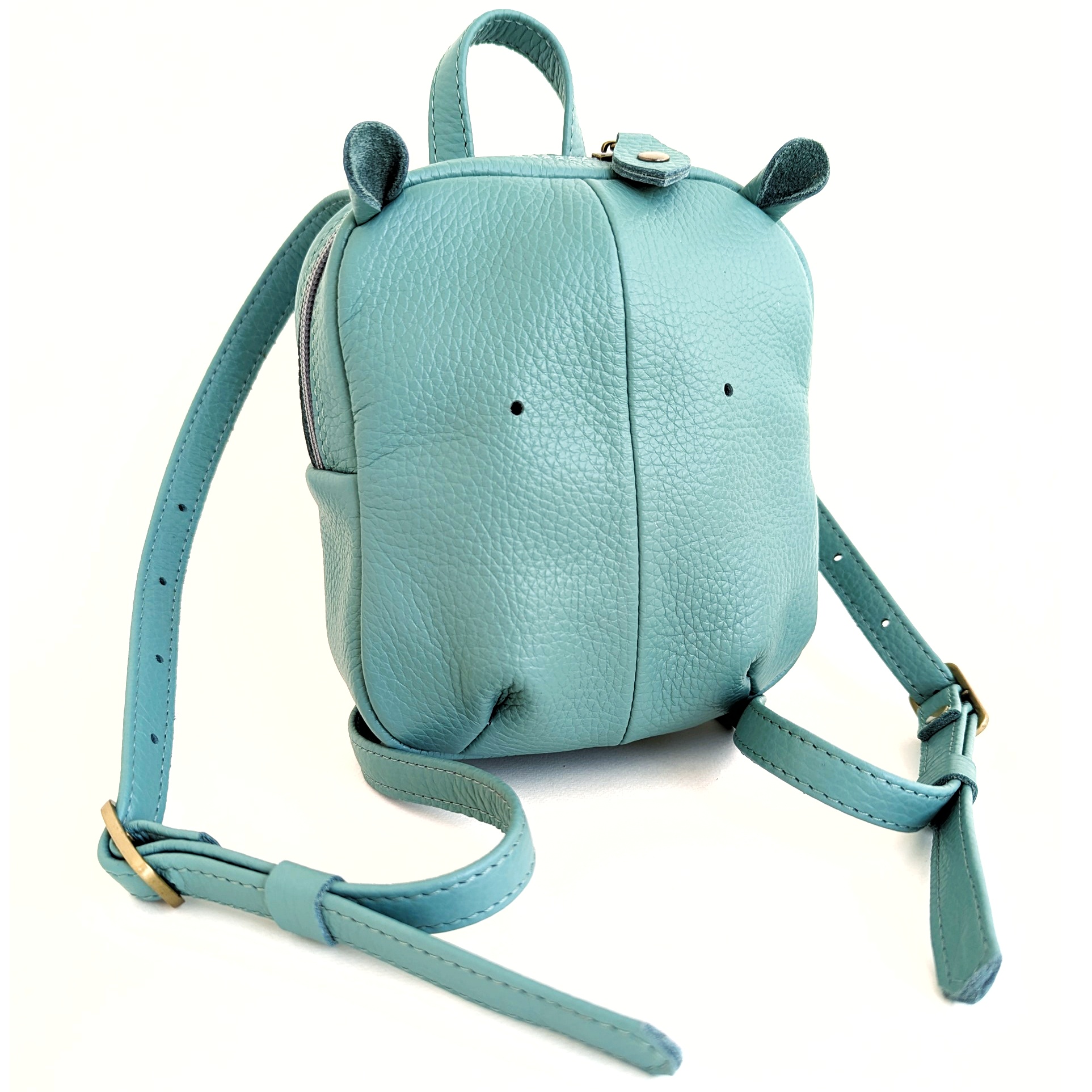 Детский рюкзачок БЕГЕМОТИК пыльная мята