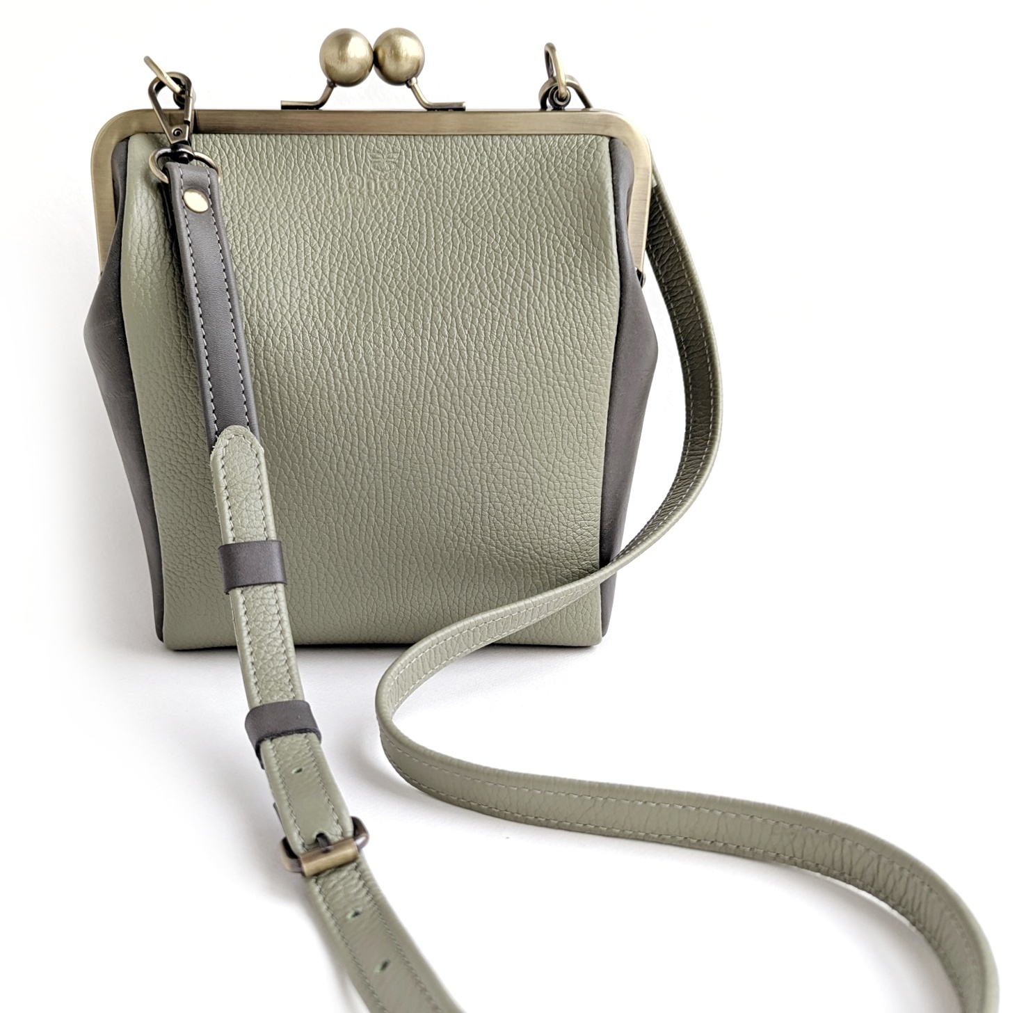 Сумка РОШЕ фисташка + поребрик