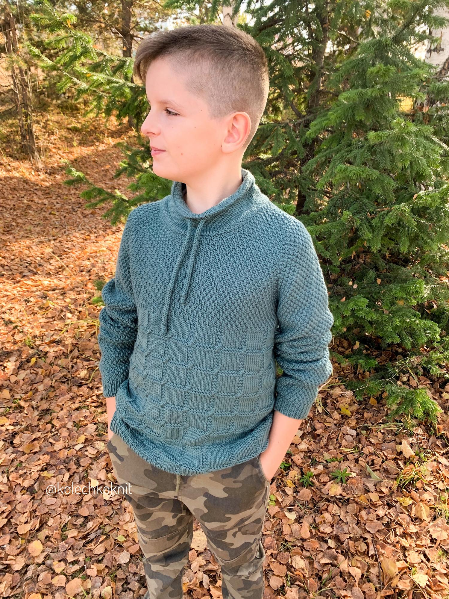 Детский свитер Квадро