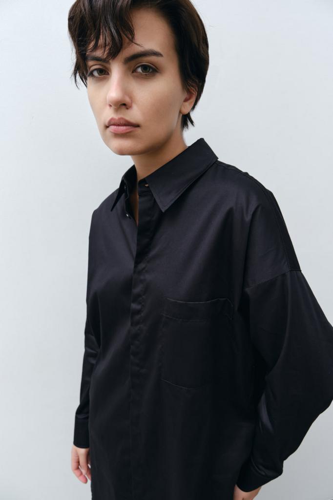 РУБАШКА ОВЕРСАЙЗ ИЗ ПОПЛИНА