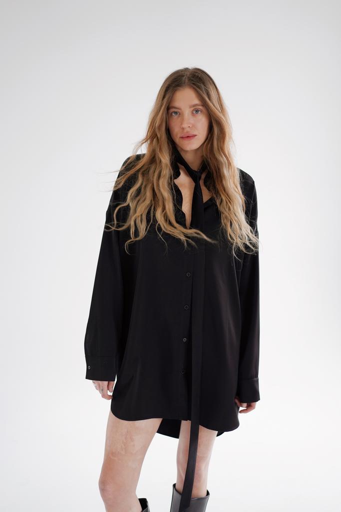 РУБАШКА OVER ИЗ САТИНА