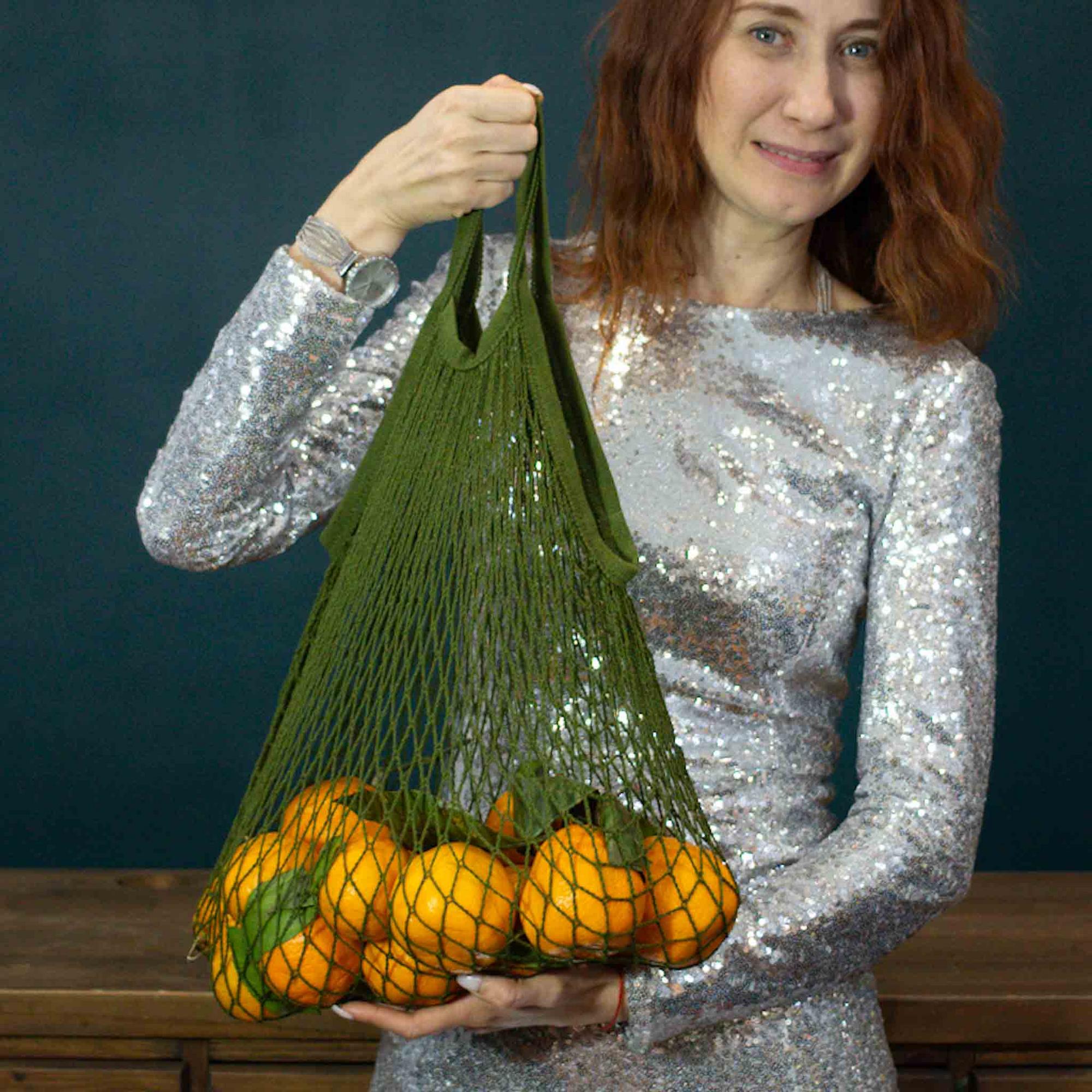 Авоська с мандаринами