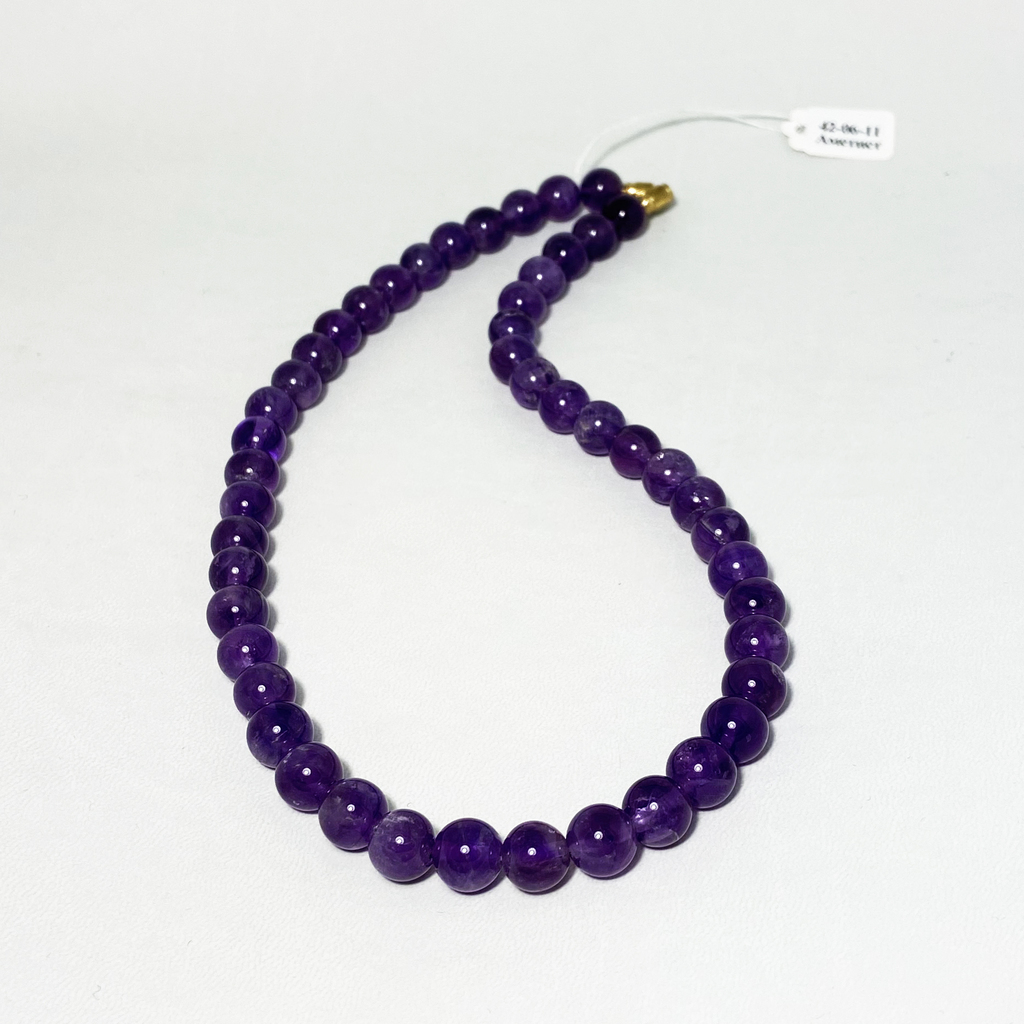 Бусы (аметист)