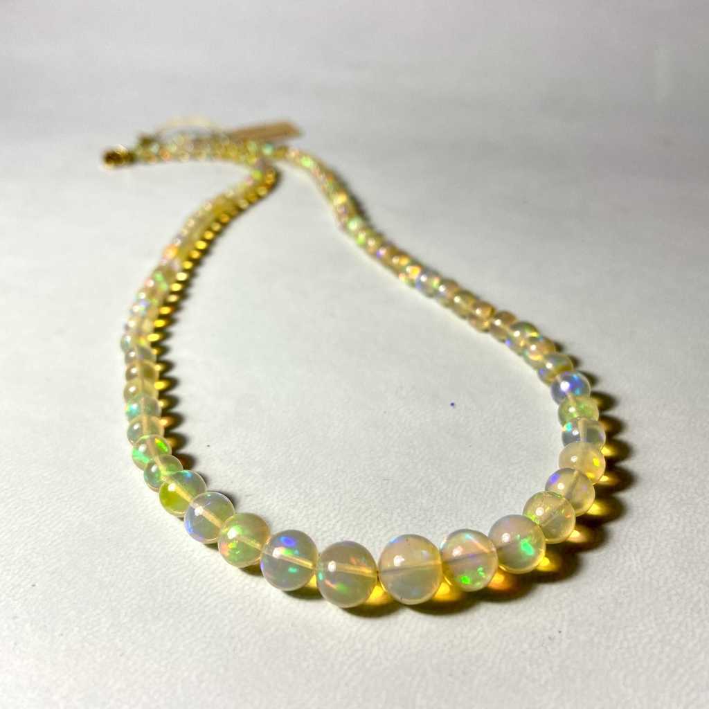 Бусы (опал, Эфиопия) шарик средний