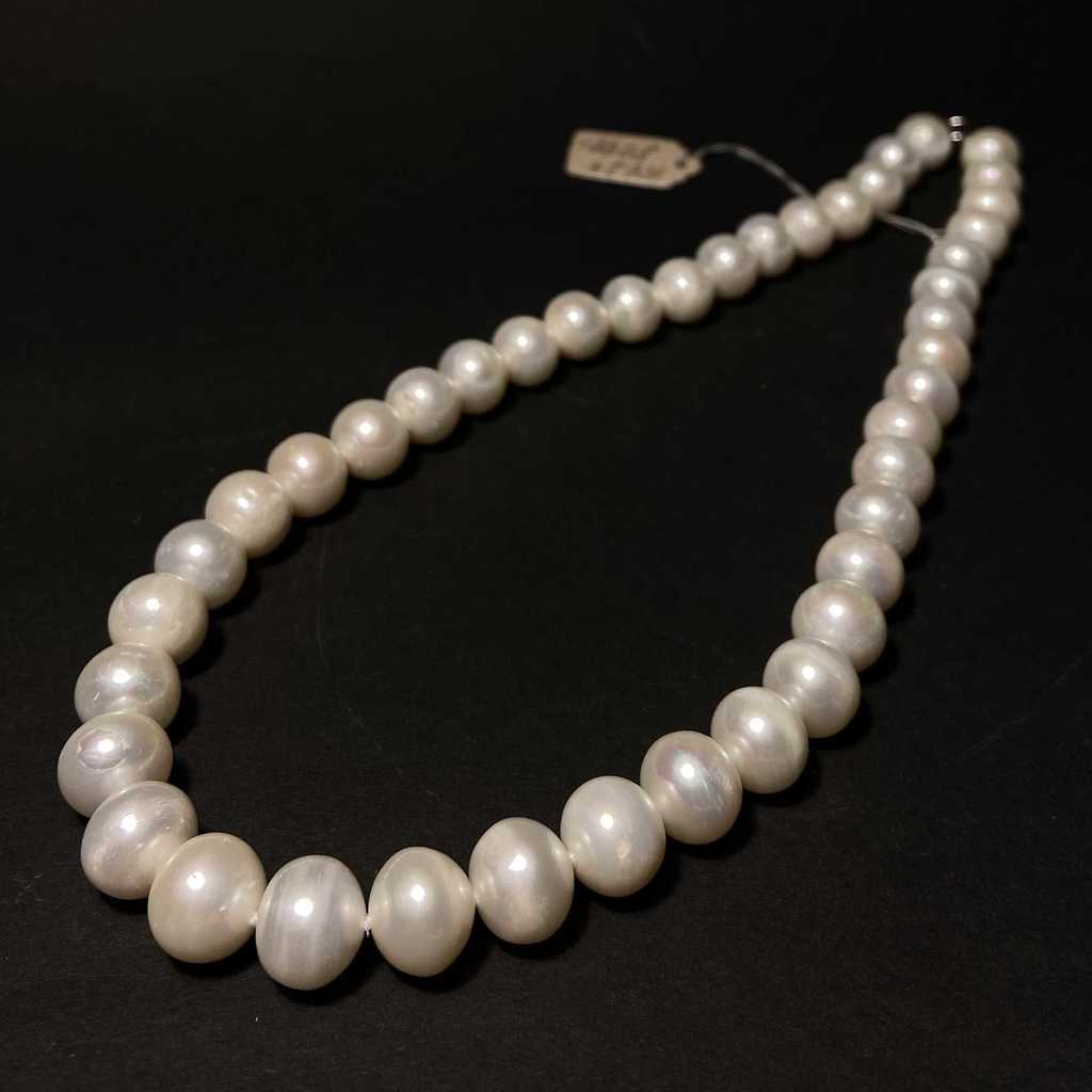 Бусы (жемчуг белый) крупный