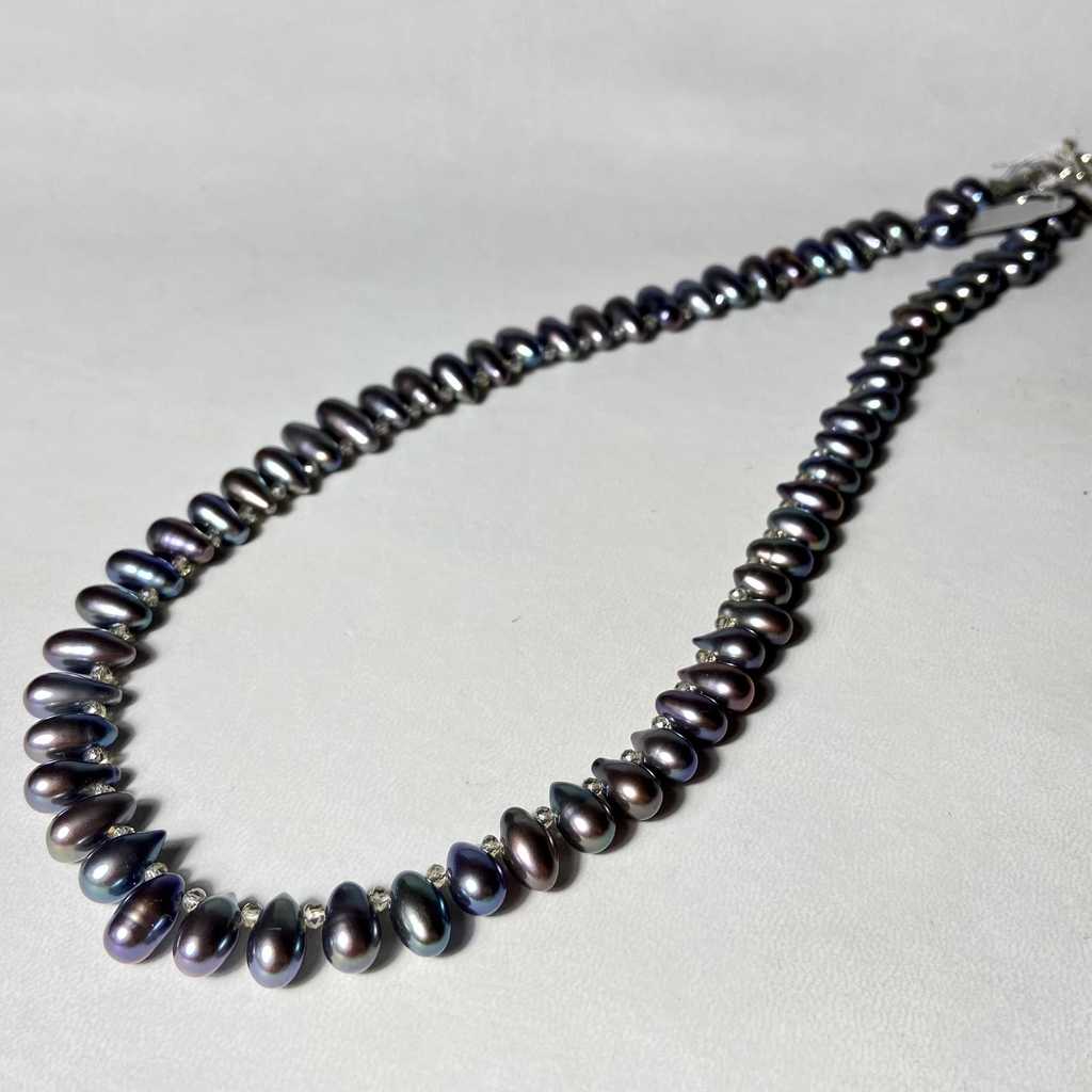 Бусы (жемчуг цветной) "Облепиха"