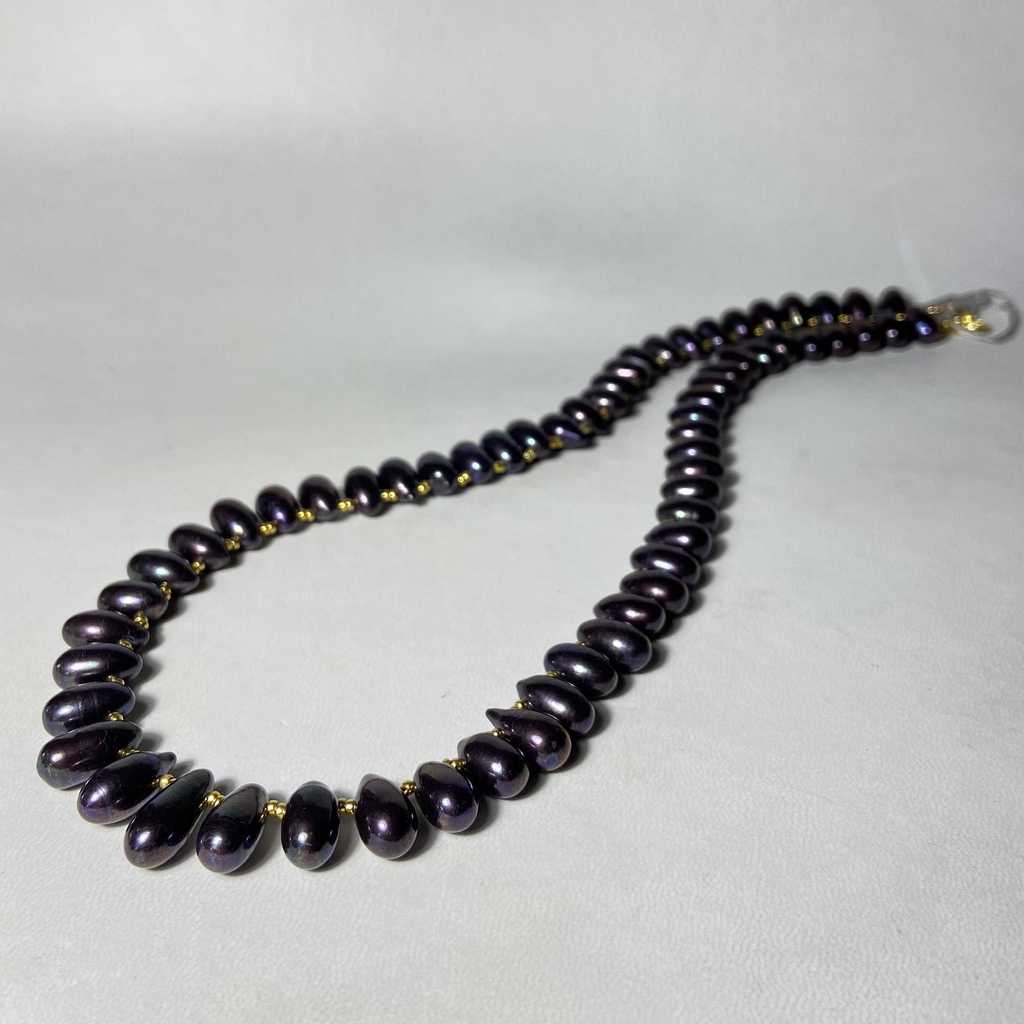 Бусы (цветной жемчуг) "Облепиха"