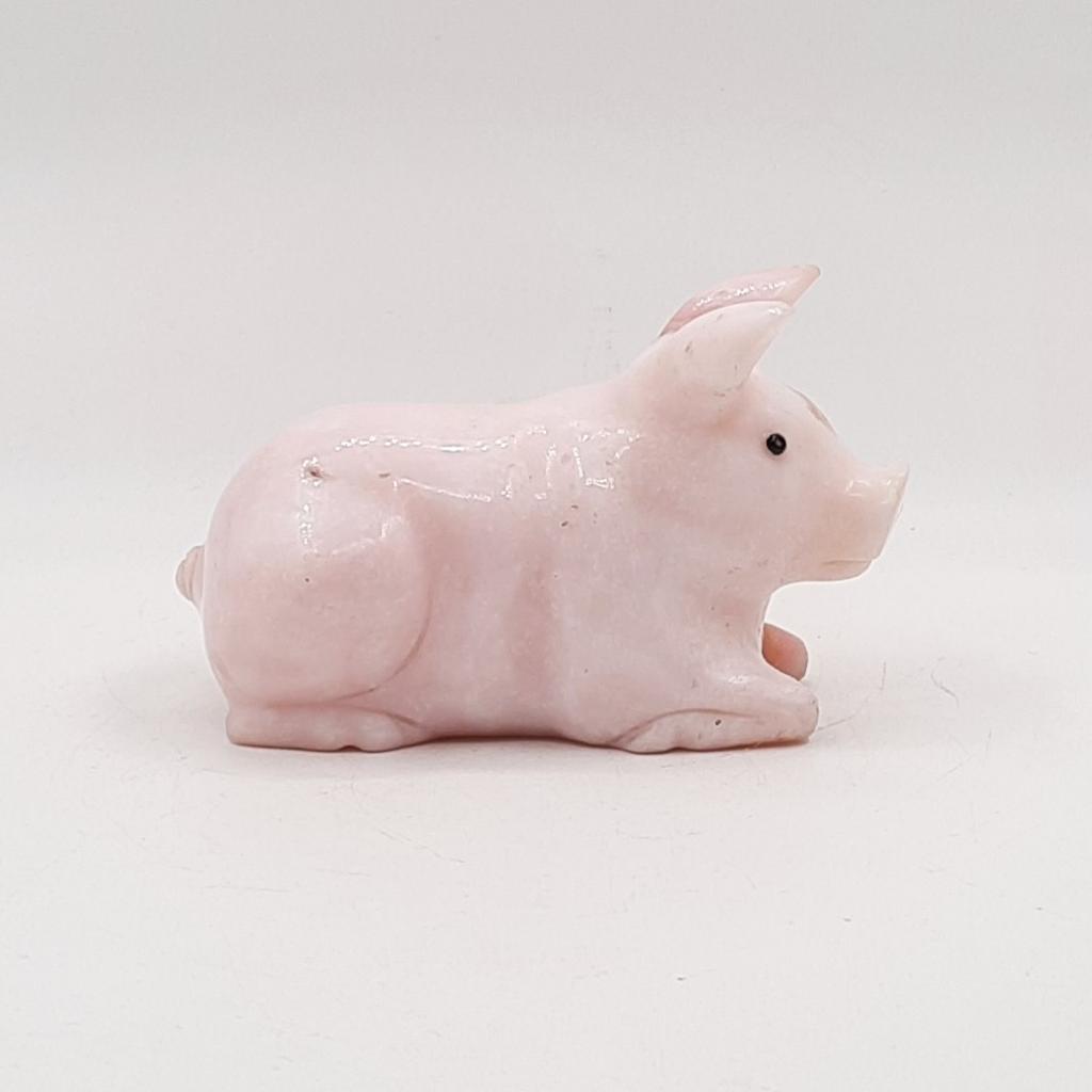 "Поросёнок", опал розовый, Перу