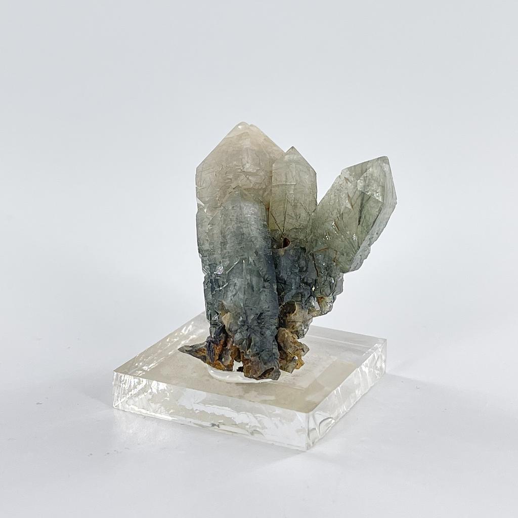 Друза кварц зеленый (празем), Дальнегорск, месторождение Зеленая речка