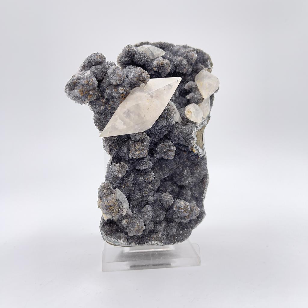 Кальцит на кварце, Уругвай