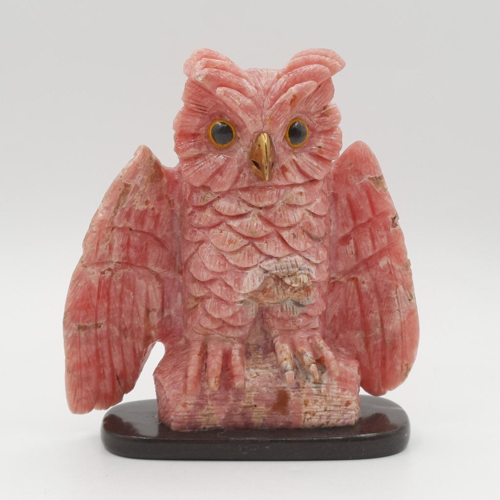 Скульптура "Сова", родохрозит, Аргентина
