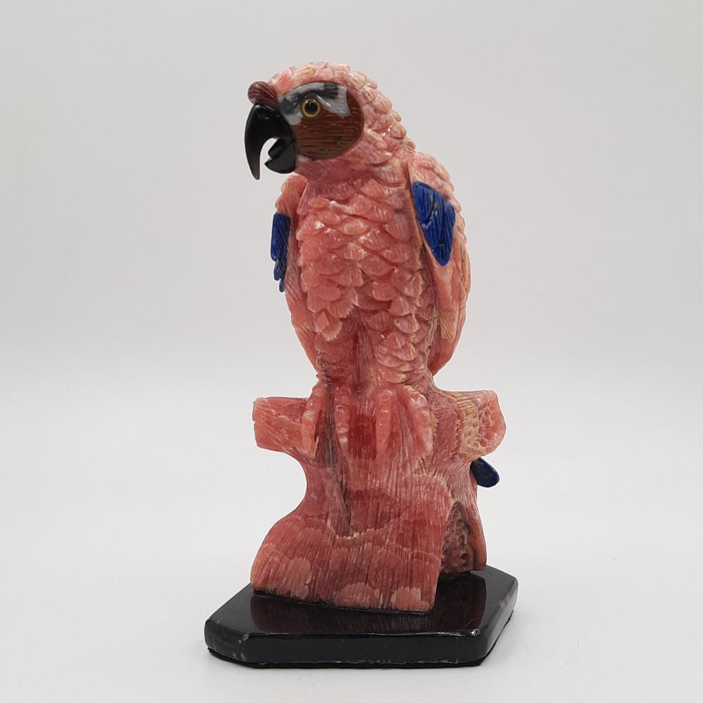 Скульптура "Попугай", родохрозит, Аргентина
