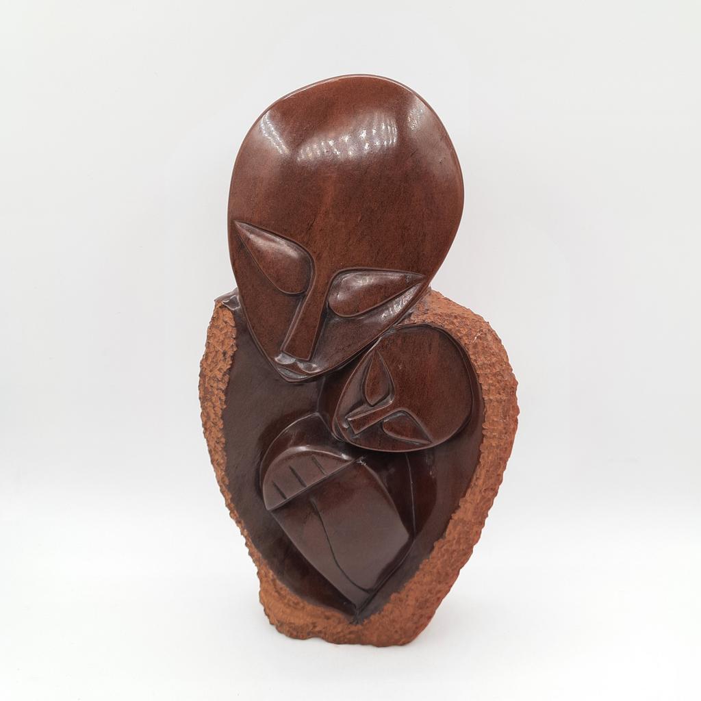 Скульптура "Мать и дитя", серпентин, Зимбабве