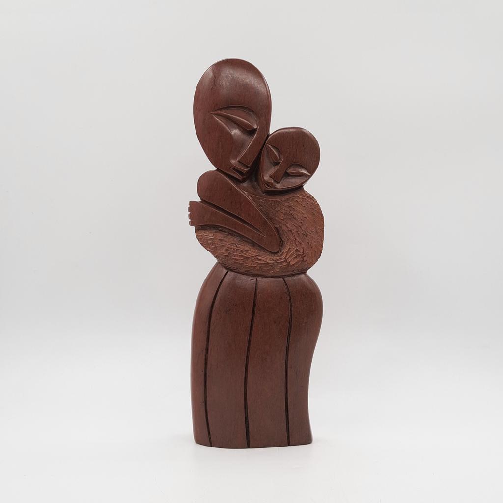 Скульптура "Лица. Мать и дитя", серпентин, Зимбабве