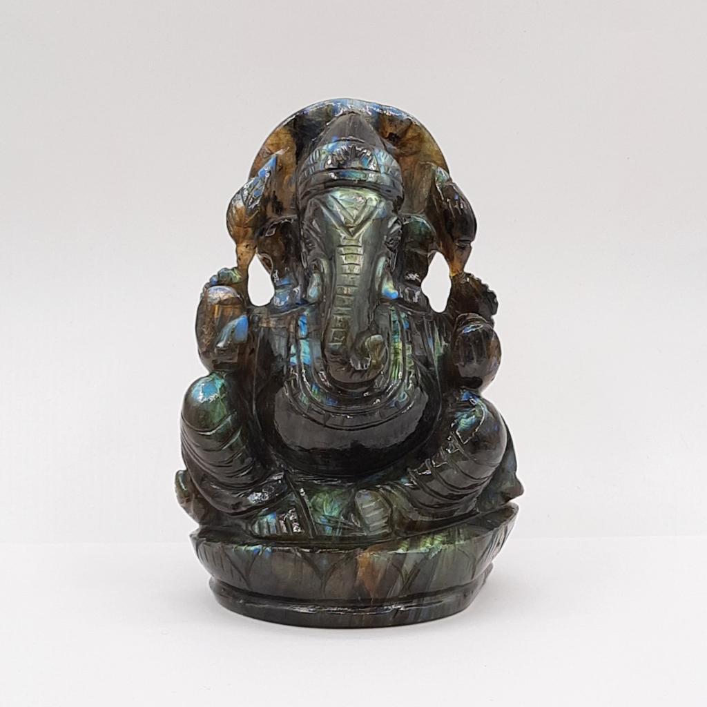 Скульптура "Ганеша", лабрадорит