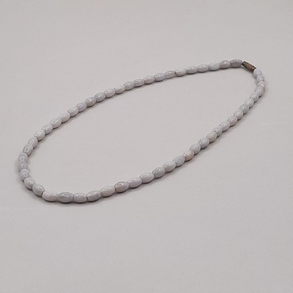 Бусы, жад лавандовый