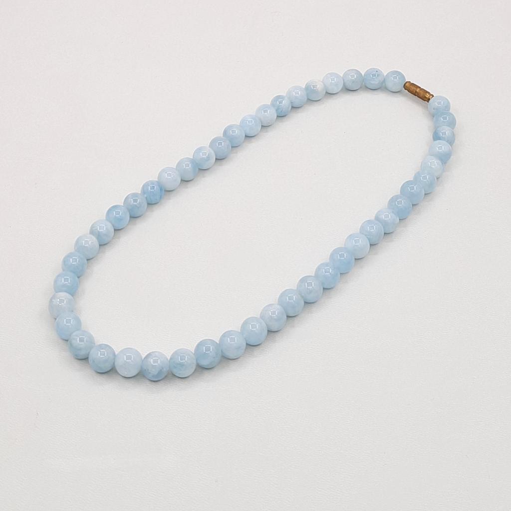 Бусы, аквамарин