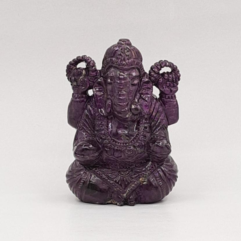 Скульптура "Ганеша", пурпурит