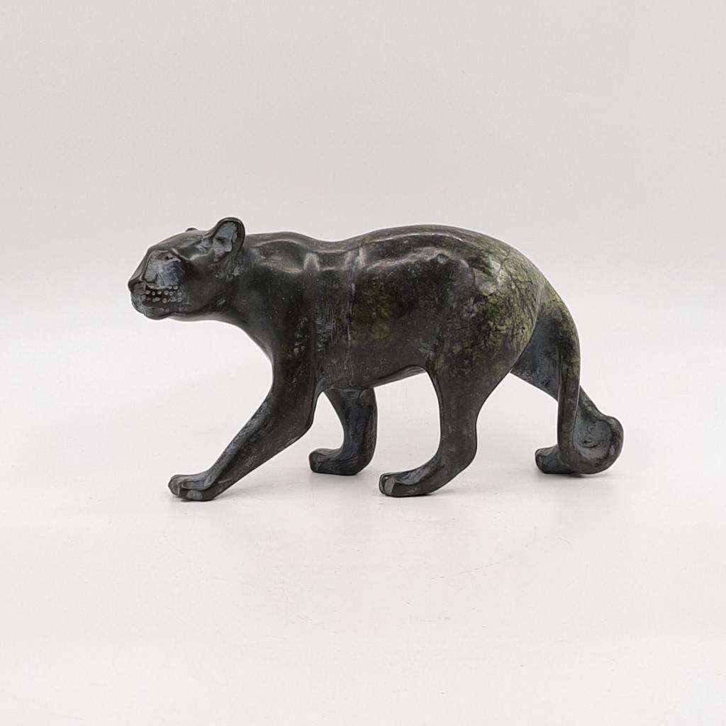 Скульптура "Пантера", серпентин, Зимбабве