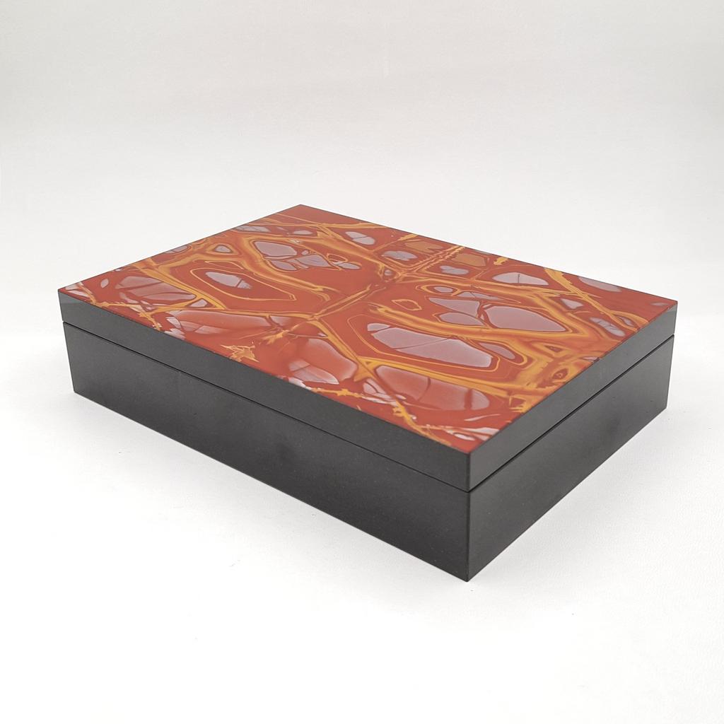 Шкатулка-хьюмидор "НУРИНА", яшма, Австралия