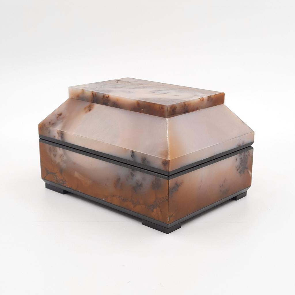 Ларец, агат моховый