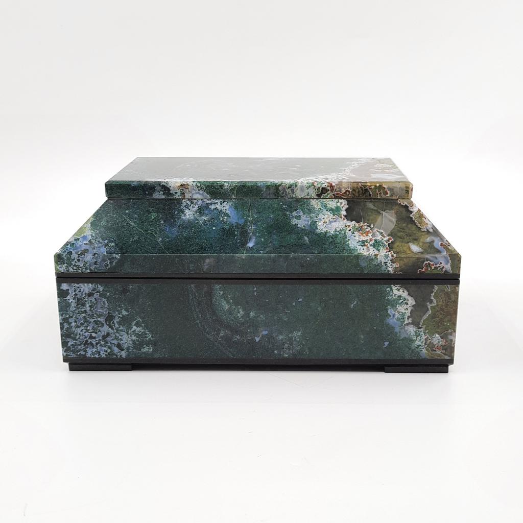 Ларец, агат моховый